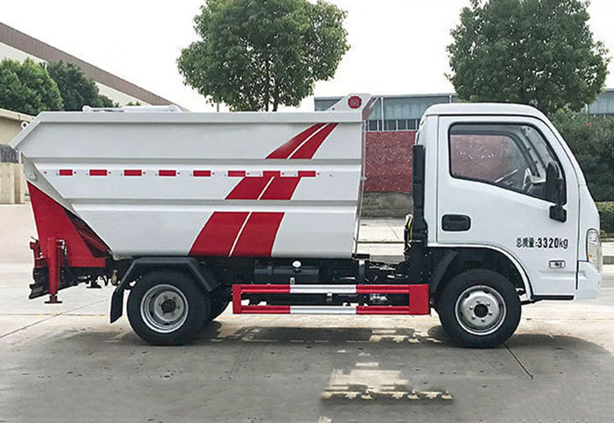 躍進(jìn)S70后裝高位掛桶無(wú)泄漏垃圾車(chē)圖片